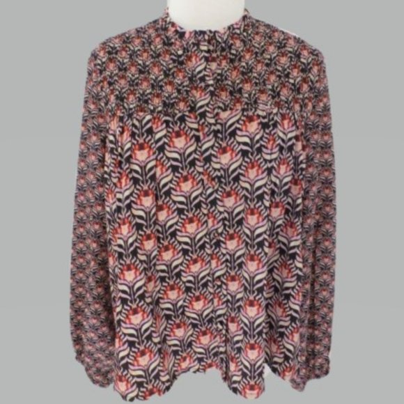 Anthropologie SP Muti-colored Long Sleeve Blouse - Picture 1 of 4